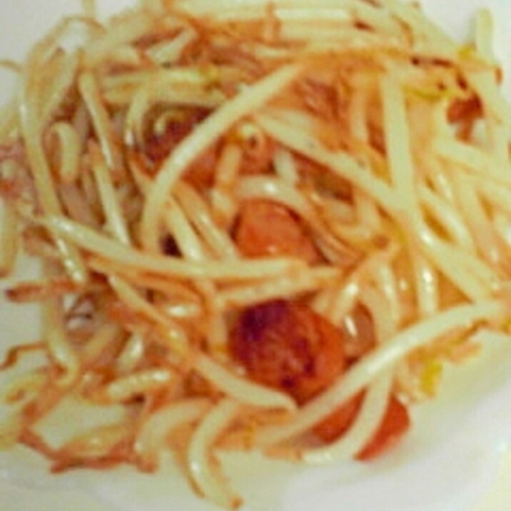 もやしのバター炒め